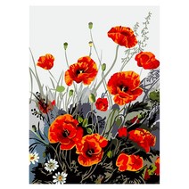 케이엠엘리 위로 3D 비즈 DIY 키트 액자형 원형큐빅 40 x 50 cm, 혼합색상, 1세트