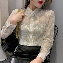 포플러앤씨 포지션 레이스 블라우스