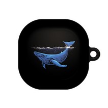 바니몽 갤럭시 버즈2프로/버즈2/버즈프로/버즈라이브 센치무드 하드 케이스, 02 블루웨일