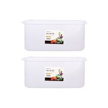 업소용 사각 탱크 백밀폐락 용기 5호, 6L, 2개