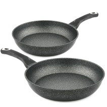 퀸센스 메가스톤코팅 IH 프라이팬세트 2p, 혼합색상, 프라이팬 26cm + 프라이팬 30cm