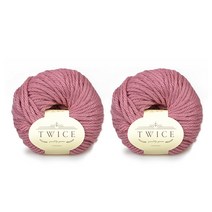 트와이즈 뜨개 털실 100g x 2p, 403 핑크