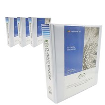 에코피피 친환경 PP D링 바인더 3공 5cm A4, 백색, 4개