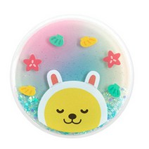 카카오프렌즈 헬로우썸머 얼굴 글리터 스탠드톡, 리틀 무지, 1개