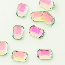 네일은재료빨 스와 동일사이즈 네일 평스톤, 7 레인보우, 30개