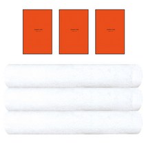 송월타월 프리미엄크라운50 바스타월 230g 30수 면사 + 케이스, 아이보리, 3세트