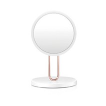 패셔네이트 발레 LED 조명 화장 탁상 거울 RM273-DL, 화이트