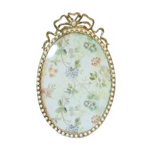 오리엔탈무드 진주 럭셔리 사진액자 타원, 혼합색상