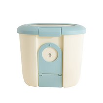 딩동펫 반려동물 사료보관통 겸용 식기, 민트