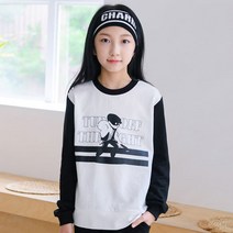 잭키드 여아용 루팡 맨투맨 티셔츠