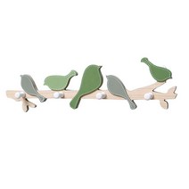 앤티스 북유럽 파스텔 버드 벽장식 후크, 그린, 1개