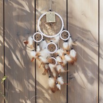 인디언 드림캐쳐, 화이트 + 브라운