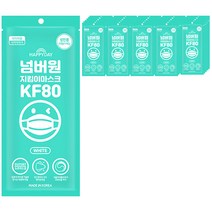 해피데이 넘버원 지킴이 황사마스크 대형 KF80 화이트, 1개입, 30개