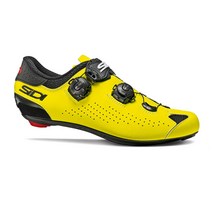 시디 20201 지니어스 10 로드용 클릿슈즈, BLACK + YELLOW FLUO, 235