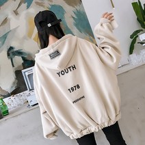 레몬소울 지미 기모 레터링 후드 집업
