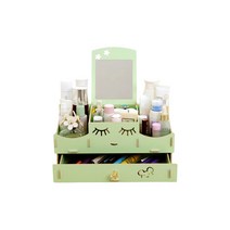 아리코 DIY 펀칭 화장품 정리함 그린 31.5 x 16 x 15 cm, 1개