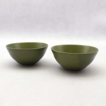 달소금 데일리 모아 도자기 대접, 바다그린(무광), 2개