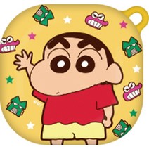 짱구 빅 갤럭시버즈라이브/버즈프로 / 버즈2 하드 젤리 케이스, 빅 장난감 짱구
