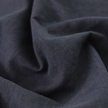 코튼빌 8수 무지 바이오워싱 퓨어린넨, 차콜