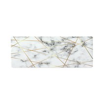 대리석패턴 방수 주방매트, 골드사선