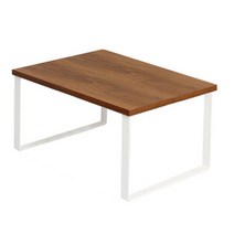 더플로우컴퍼니 높아서 편리하고 깔끔한 원목 철제 데스크 선반, 1개