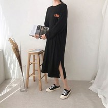 유니제이 에브리데이 긴팔 롱 원피스
