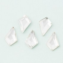 네일은재료빨 롱다이아 카이트 네일 평스톤 L, 1 크리스탈, 30개