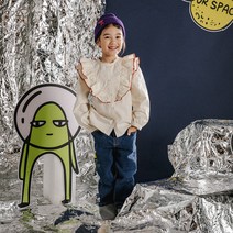 아뚜아 여아용 스페이스 프릴 블라우스