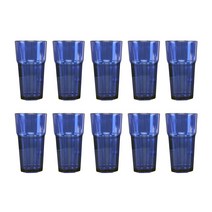 업소용 급식용 8각 물컵 PC 14 OTC 414ml, 청색, 10개