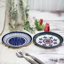 폴라브 접시 2종 세트, 체리, 클로버