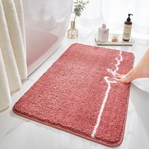 JHCompany 화이트 레터링 라인 발매트, 핑크