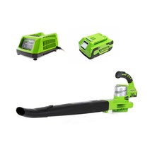 그린웍스 충전식 송풍기G-24V + 배터리 + 고속충전기, 1세트