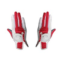 COSS 연습용 양손 다용도 골프장갑, 하트 레드