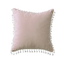 윰스 태슬 포인트 쿠션커버 45cmX45cm 팬텀그레이 1개