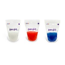 종이나라 클리어 슬라임 400g x 3종 세트, 1세트, 투명, 빨강, 파랑