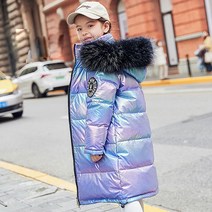 베베몽스토리 아동용 다운메탈 롱패딩