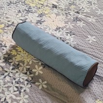 치드숲 편백나무 메쉬속지 경추베개, 연블루