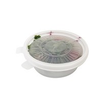 티나피크닉 일회용 PP 밥국 원형 용기 중 100개, 100개입, 1개