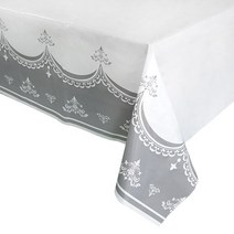 와우파티코리아 클래식 테이블보 3개, 실버, 110 x 210 cm
