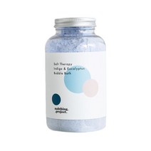 [바스톡톡] 나띵프로젝트 오감목욕 히말라야소금 버블바스 아기 입욕제 대용량 블루 유칼립투스향, 400g, 1개