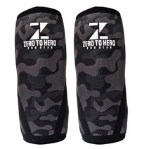 제로투히어로 네오프렌 무릎보호대 니슬리브 7mm Black camo 2p, 1세트