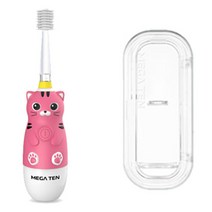 메가텐 키즈소닉 기본형 고양이 + 케이스 칫솔, MB-KS6008CA