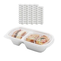 포장대장 펄프 분리형 타원용기 화이트 750ml, 1개입, 50개