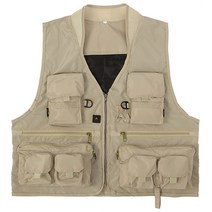 엑티브 멀티포켓 레저 조끼, 브라운