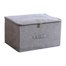 모던 패브릭 리빙박스 L, 그레이, 1개