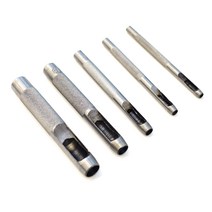 가죽공예 원형펀치 타공 아일렛 홀펀치 5종 세트 3.5mm 4.5mm 6mm 8mm 10mm, 1세트