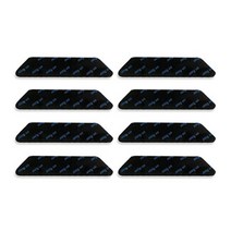 생활살림 이불 러그 밀림방지 양면 젤 패드 사다리꼴형, 8개, 블랙