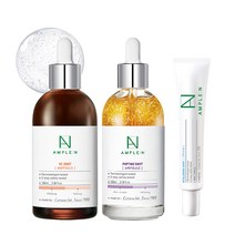 앰플엔 펩타이드샷 앰플 대용량 100ml + VC샷 앰플 대용량 100ml + 히알루론샷 크림 30ml, 1세트