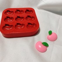 앵글띵 복숭아 미니 데코 실리콘 몰드 9구