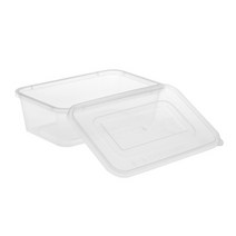사각밀폐 용기 투명 N700ml, 1개, 50개입